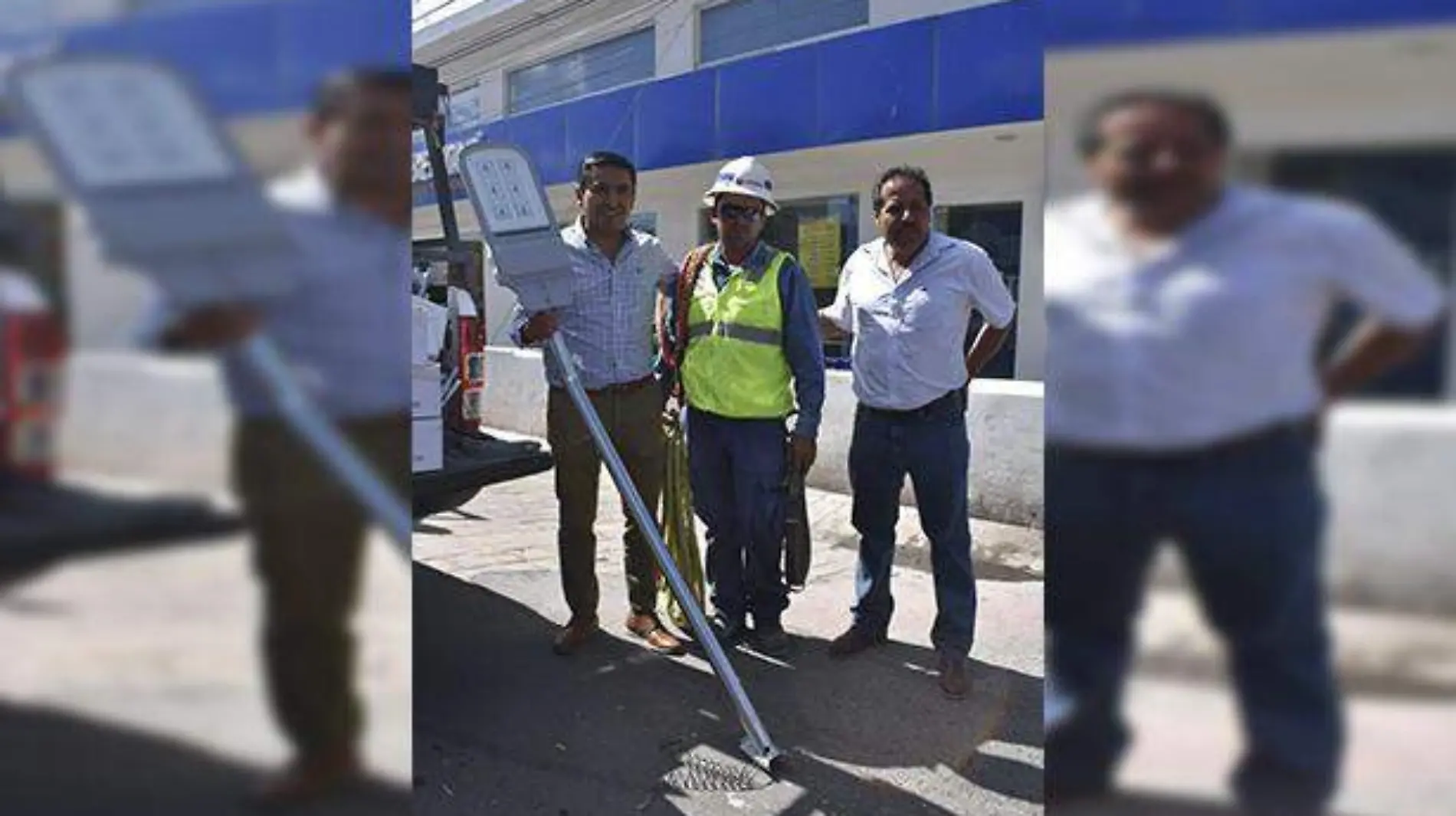 Introducen lámparas con tecnología led en alumbrado público de Pedro Escobedo. Foto Especial